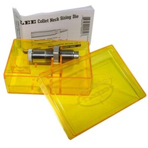 Lee collet neck sizing die in yellow case