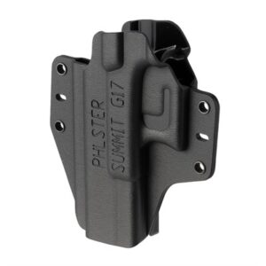 Black poly gun holster with belt loops