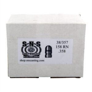 Box of SNS 38/357 cast bullets, 158 RN