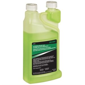RCBS case cleaning solution bottle, green liquid