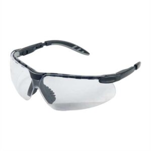 Adjustable clear-lens safety glasses