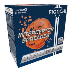 Fiocchi Interceptor Spreader shotgun shells box
