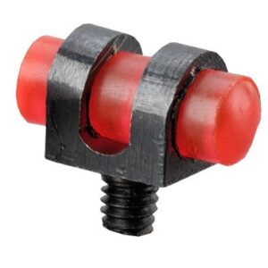 Red fiber optic rifle front sight screw