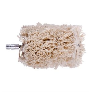 Fluffy mop head with metal attachment