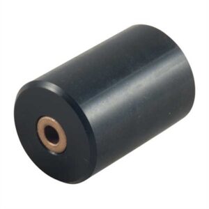 Black rubber roller with metal core