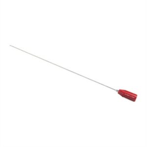 Long thin screwdriver with red handle