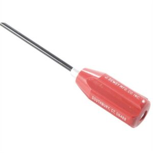Red J. Dewey cleaning rod with black handle