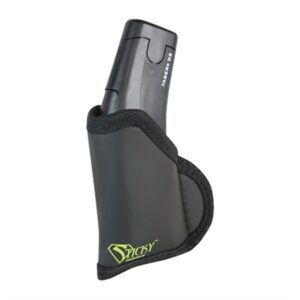 Taser in a black Sticky holster