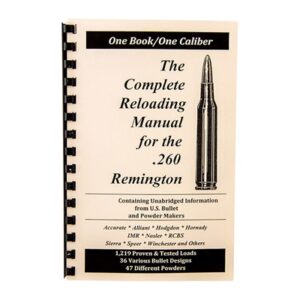 Reloading manual for .260 Remington ammunition guide