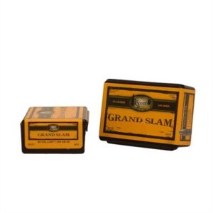 Grand Slam ammunition boxes, yellow packaging.