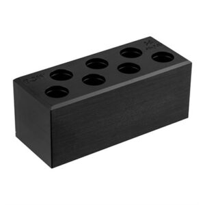 Eight-hole black rubber block holder stand