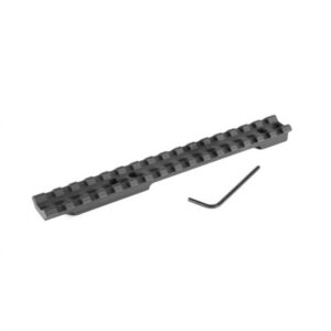 Black mounting rail with hex key