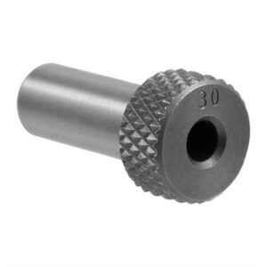 Metal tool with knurled grip and hole