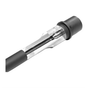 Bore cleaning tool with visible internal brush