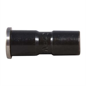 Metal bullet seating stem, black and silver