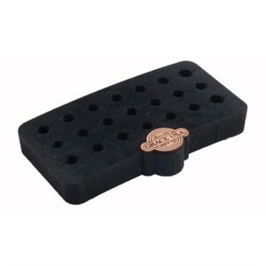 Black tool holder with hexagonal holes