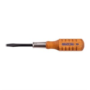 Wood handle flathead screwdriver, durable tool