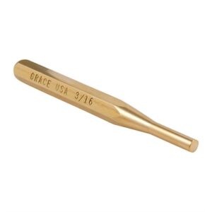 Gold 3/16 brass punch tool from Grace USA.