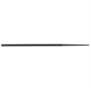Metal file tool for sharpening and smoothing surfaces.