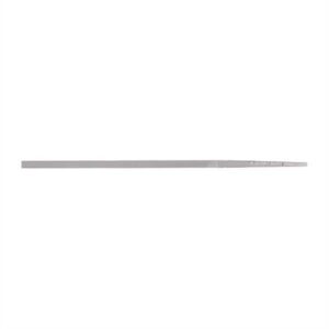 Flat metal file tool on white background