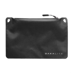 Black waterproof pouch with zipper closure.