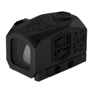 Compact black tactical sight for firearms