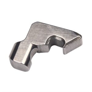 Silver metal component with unique shape