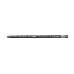 Carbon fiber rifle barrel with threaded end