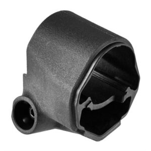 Black plastic car part housing