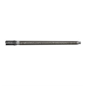 Long carbon fiber rifle barrel with muzzle device