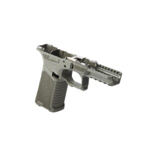Gray gun frame isolated on white background.