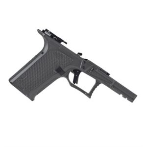 Polymer pistol frame with textured grip