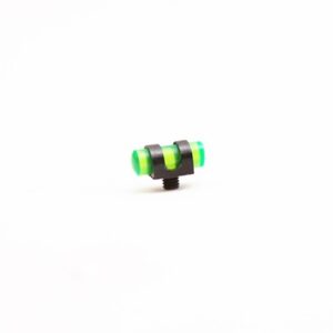 Green fiber optic front sight for firearms