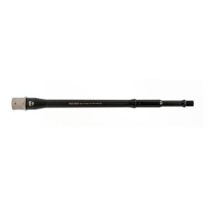 Black rifle barrel on white background