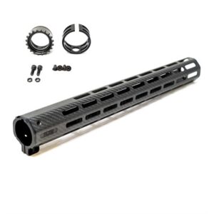 Carbon fiber handguard with installation parts