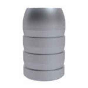 Gray industrial metal barrel, cylindrical and shiny.