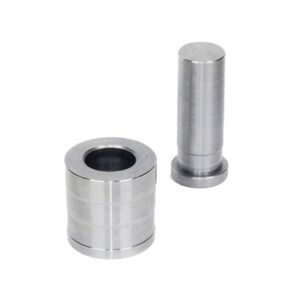 Silver metal bullet seating die and body set