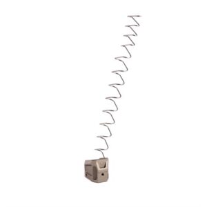 Extended gun magazine with spring visible.