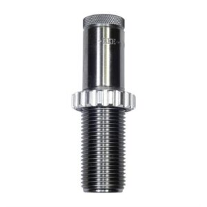 Metallic reloading die with threaded section