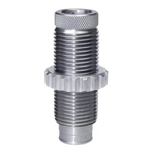 Silver adjustable reloading die for ammunition presses