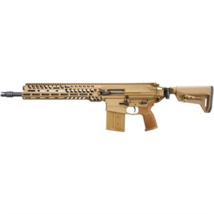 Tan assault rifle side view