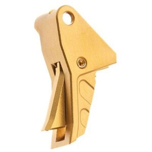 Gold-finished firearm trigger component