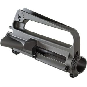 Metal firearm receiver component with handle
