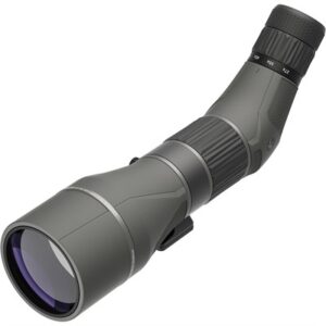 Angled spotting scope for birdwatching and nature observation.