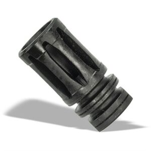 Black metal rifle flash hider or muzzle brake