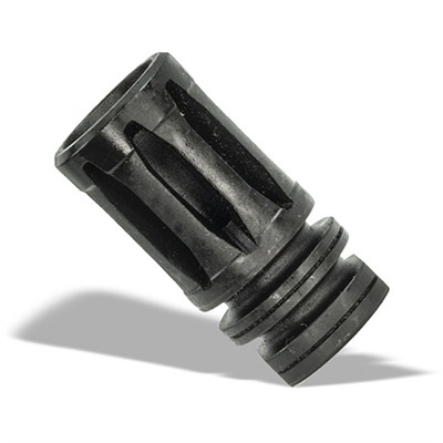 Black metal rifle flash hider or muzzle brake