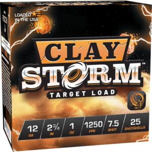 Clay Storm target load shotshells packaging