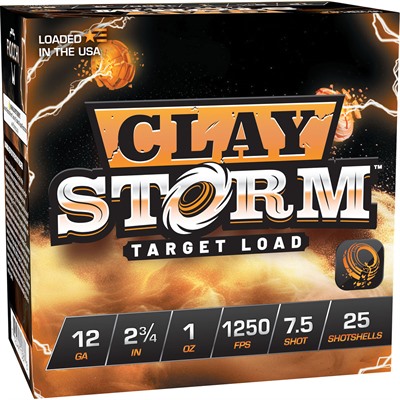 Clay Storm target load shotshells packaging