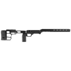 Black rifle chassis with adjustable stock
