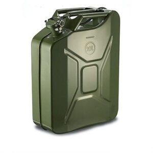 Green 20-liter metal jerry can